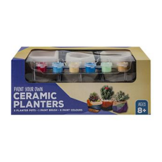 Paint Your Own Ceramic Planters Set
